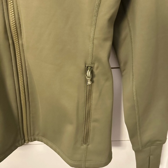 STOIC Woman tech fleece green zippered gorpcore activewear running jacket S - Picture 4 of 16